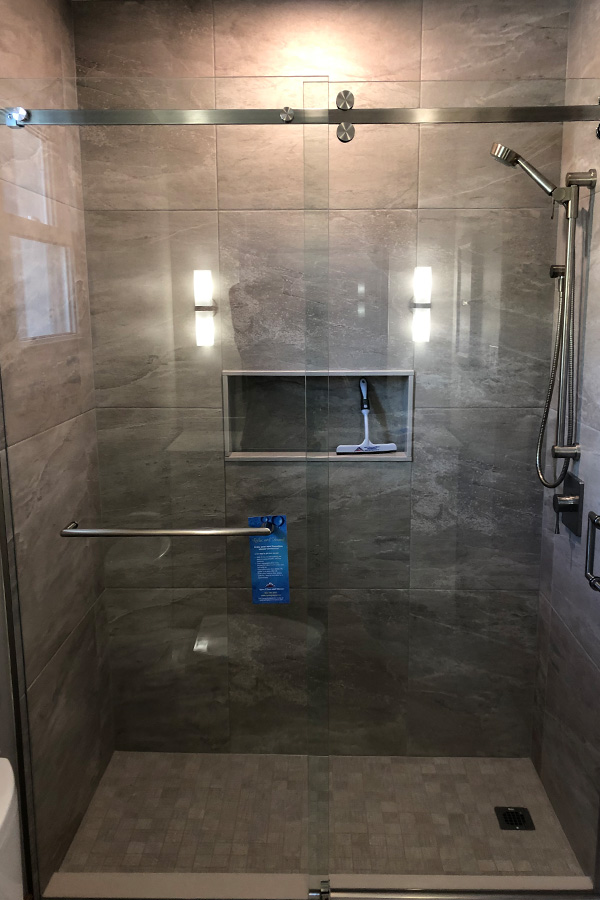 Frameless glass enclosures in Ajax - Apex Glass and Mirror